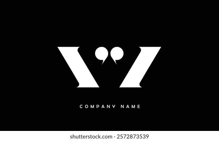 VV Abstract Letters Logo Monogram