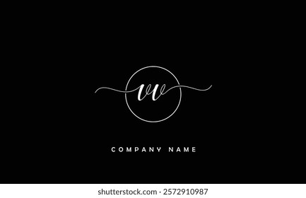VV Abstract Letters Logo Monogram