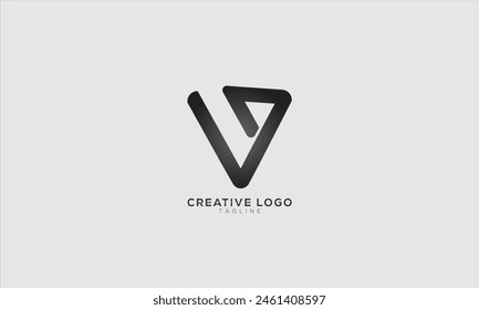 VV AV VA Abstraktes anfängliches Monogramm-Buchstaben-Alphabet-Logo-Design