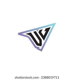 VV letter combination cool logo esport or gaming initial logo as a inspirational concept design