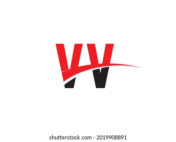 VV Letter Initial Logo Design Template