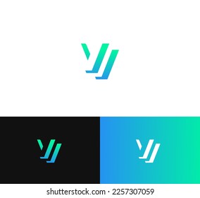 VV letter logo design template elements. Modern abstract digital alphabet letter logo. Vector illustration.