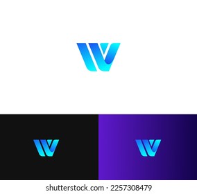 VV letter logo design template elements. Modern abstract digital alphabet letter logo. Vector illustration.