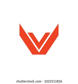 VV letter logo design vector