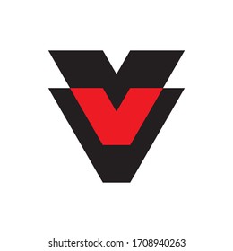VV letter logo design vector