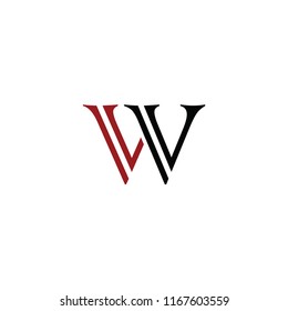 vv letter vector logo. w letter vector logo
