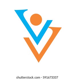 vv letterr vector logo