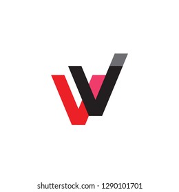 VV logo letter design 
