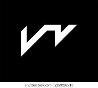VV Logo. Letter logo design template vector illustration. Abstract letter. Modern letters  Logo Design Template Vector monogram. Letter Signature. Letter Design Vector.