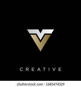 vv-Logo, moderne Design-Symbol, Vektorgrafik