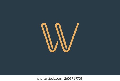 VV Minimalistic Line Art Logo Design with Abstract Lettering. Abstract minimalistic logo design featuring a sleek line art style.