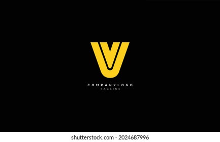 VV V AND V Abstract initial monogram letter alphabet logo design