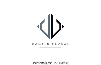 VV, V abstract letters logo monogram