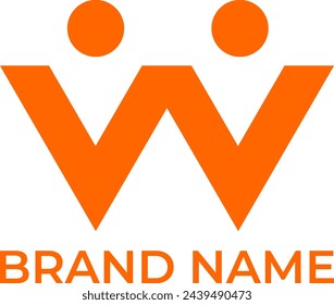 VV, W, people, mark sign logo design