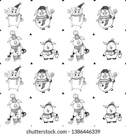 VVector christmas pigs collection set