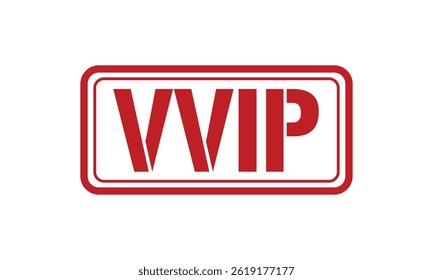 VVIP vermelho carimbo texto vetor, carimbo
