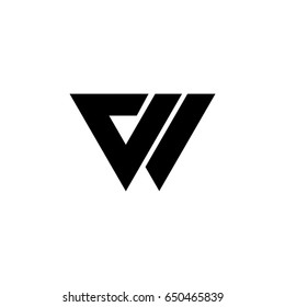 vw letter logo