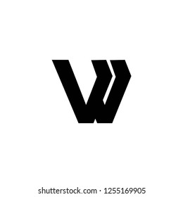 vw letter logo vector