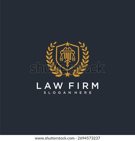 VW letter monogram logo for lawfirm with pillar and leaf image design