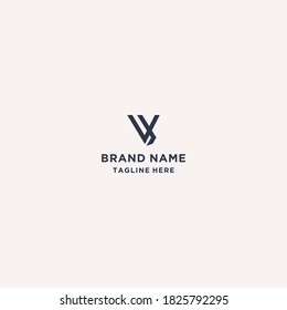 VW Letter, W Letter Logo Template