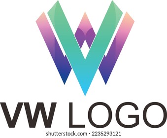Logo-Illustration mit farbigem Logo