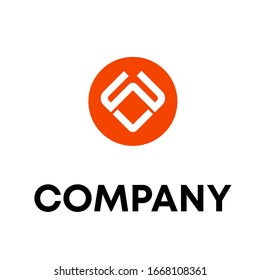 VW logo design modern template