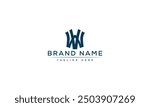 VW logo Design Template Vector Graphic Branding Element.