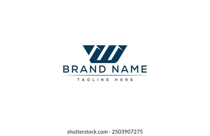 VW logo Design Template Vector Graphic Branding Element.