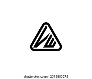 VW logo design vector template