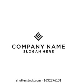 VW triangle logo icon design vector