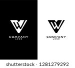 vw, wv initial letter abstract company Logo Template Vector