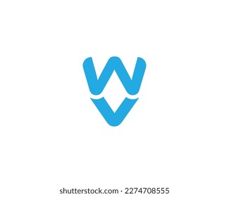 VW-Logo-Design, Vektorgrafik-Vorlage