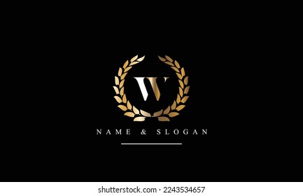 VW, WV, V, W abstract letters logo monogram