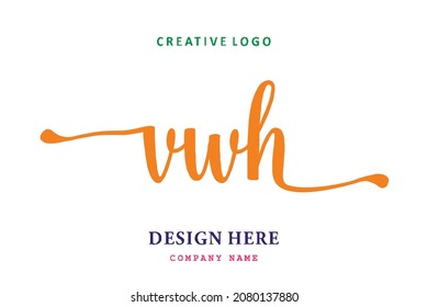 El logotipo de las letras de VWH es sencillo, fácil de entender y autoritario