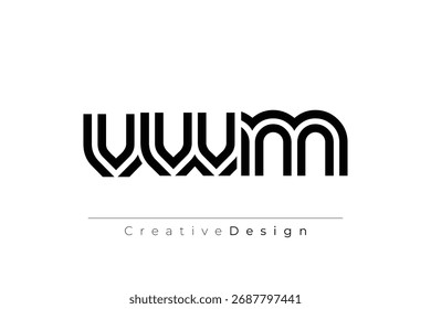 VWM Creative Unique Modern Letter Logo Design. Elegant Monogram Logo Design with Decorative Elements and Typography