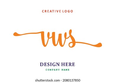 VWS lettering logo is simple, easy to understand and authoritative