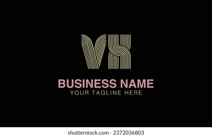 VX initial logo | initial based abstract modern minimal creative logo, vector template image. luxury logotype , real estate homie . typography . initials 