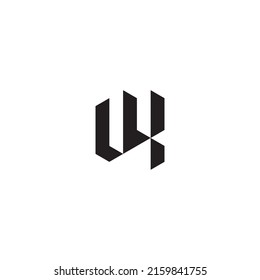 VX initial logo letters in high quality professional design that will print well across any print media