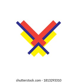 VX letter logo design vector