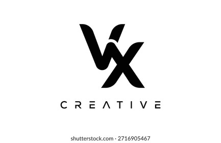 VX Letter Monogram Logo for Modern Creative Brand Identity