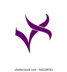 vx letter vector logo