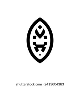 Geometrisches VX-Monogramm mit hochwertigem professionellem Design, das gut gedruckt werden kann
