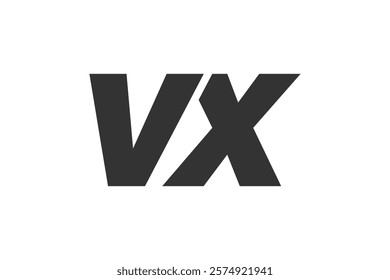 VX Techno Editable Font Logo For Corporate Branding. Bold, Futuristic Design With Unique Typographic Ideas. Minimal Custom Type And Dynamic Letter Variations For Promotion, Printing, And Book Titles