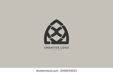 VX XV Abstraktes anfängliches Monogramm-Buchstaben-Alphabet-Logo-Design