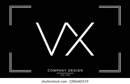 VX, XV, Abstract Letters Logo Monogram