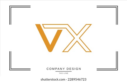 VX, XV, Abstract Letters Logo Monogram