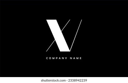 VX, XV Abstract Letters Logo Monogram
