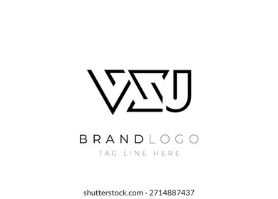 VXJ abstract letter logo design. Modern Business Logo Design With Abstract Typography and Contemporary Style