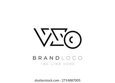 VXO abstract letter logo design. Modern Business Logo Design With Abstract Typography and Contemporary Style
