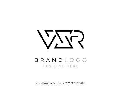 VXR abstract letter logo design. Modern Business Logo Design With Abstract Typography and Contemporary Style